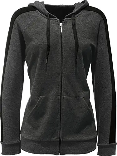 Produktbild: Erwin Müller Damen-Freizeitjacke anthrazit meliert-schwarz Größe 40/42