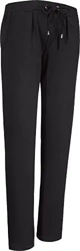 Produktbild: Erwin Müller Damen Freizeithose lang, Jogginghose, Sweat-Hose schwarz Größe 44/46 - mit Eingriffstaschen und Durchzugsband (weitere Farben, Größen)