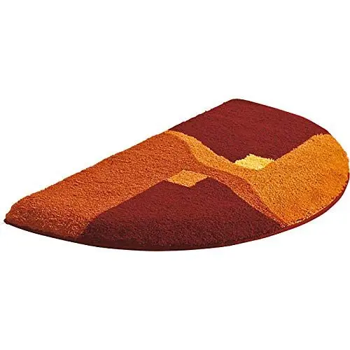 Produktbild: Erwin Müller Duschvorlage Athen, Duschmatte, Dusschvorleger rutschhemmend Terra Größe 50x80 cm - kuscheliger Hochflor, für Fußbodenheizung geeignet