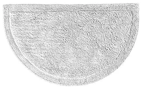 Produktbild: Erwin Müller Duschvorlage, Duschmatte Uni Serie Stuttgart - extra dick, hohe Saugfähigkeit, 100% Baumwolle - Größe 50x80 cm weiß