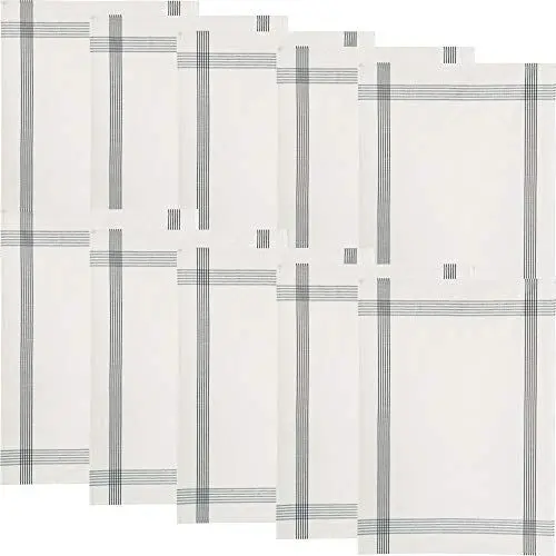 Produktbild: Erwin Müller Geschirrtuch 10er-Pack Halbleinen grau Größe 50x70 cm