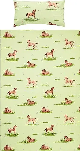 Produktbild: Erwin Müller Kinder-Bettwäsche Renforcé grün Größe 135x200 cm (40x80 cm)