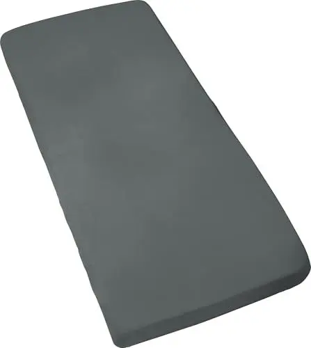 Produktbild: Erwin Müller Kinder-Spannbettlaken Murnau Single-Jersey - anthrazit Größe 60x120 cm - 70x140 cm - hautfreundlich, atmungsaktiv, bügelfrei, strapazierstark