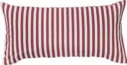 Produktbild: Erwin Müller Kissenbezug, Kissenhülle Seersucker Ingolstadt Streifen rot Größe 40x80 cm - schnell trocknend, bügelfrei, mit praktischem Reißverschluss (weitere Farben, Größen)