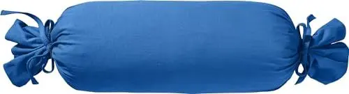 Produktbild: Erwin Müller Nackenrollenbezug Single-Jersey Murnau - blau Größe 40x15 cm Ø - bügelfrei, strapazierstark, elastisch, mit Bindeband