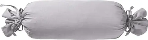 Produktbild: Erwin Müller Nackenrollenbezug Single-Jersey Murnau - grau Größe 40x15 cm Ø - bügelfrei, strapazierstark, elastisch, mit Bindeband