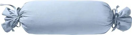 Produktbild: Erwin Müller Nackenrollenbezug Single-Jersey Murnau - hellblau Größe 40x15 cm Ø - bügelfrei, strapazierstark, elastisch, mit Bindeband