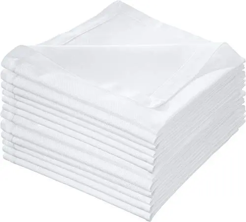 Produktbild: Erwin Müller Serviette 12er-Pack Baumwolle weiß Größe 40x40 cm