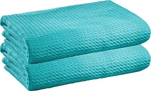 Produktbild: Erwin Müller Sommerdecke Siena im 2er-Pack, Baumwolldecke türkis Größe 100x150 cm - luftig-leicht, weiche Qualität, sehr angenehm - 100% Baumwolle