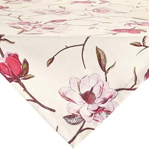 Produktbild: Erwin Müller Tischwäsche, Mitteldecke, Tischdecke Magnolie Magnolie Größe 110x110 cm - robuste Qualität, mit hochwertigem Kuvertsaum und Fleckschutz ausgerüstet