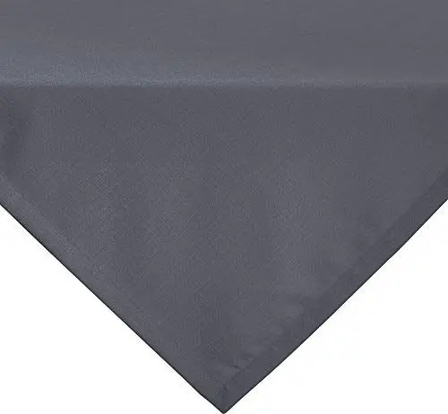 Produktbild: Erwin Müller Tischwäsche, Mitteldecke, Tischdecke Uni, Krefeld anthrazit Größe 80x80 cm - fleckabweisend, schmutzunempfindlich und leicht zu reinigen, Leinen-Optik (weitere Farben, Größen)