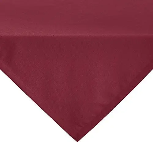 Produktbild: Erwin Müller Tischwäsche, Mitteldecke, Tischdecke Uni, Krefeld weinrot Größe 80x80 cm - fleckabweisend, schmutzunempfindlich und leicht zu reinigen, Leinen-Optik (weitere Farben, Größen)
