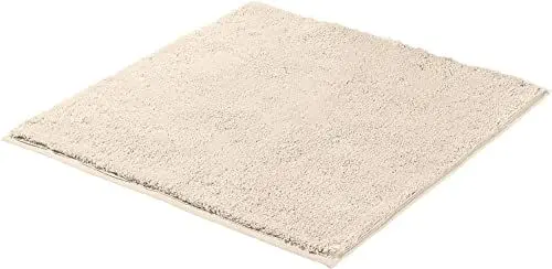 Produktbild: Erwin Müller WC-Vorlage ohne Ausschnitt Uni ULM - Baumwolle, kuschelig, rutschhemmend, für Fußbodenheizung geeignet - beige Größe 60x60 cm