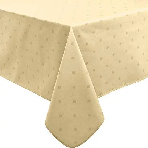 Produktbild: Erwin Müller abwaschbare Tischdecke, Tischwäsche Neuss im Rautendesign, Natur Größe 110x140 cm - acrylversiegeltes Gewebe für leichtes Wischen (weitere Farben, Größen)