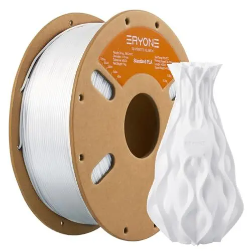 Produktbild: ERYONE PLA Filament 1.75 mm, 3D Drucker Filament PLA, Maßgenauigkeit +/- 0,03 mm 1 kg/Spule, Kaltes Weiß