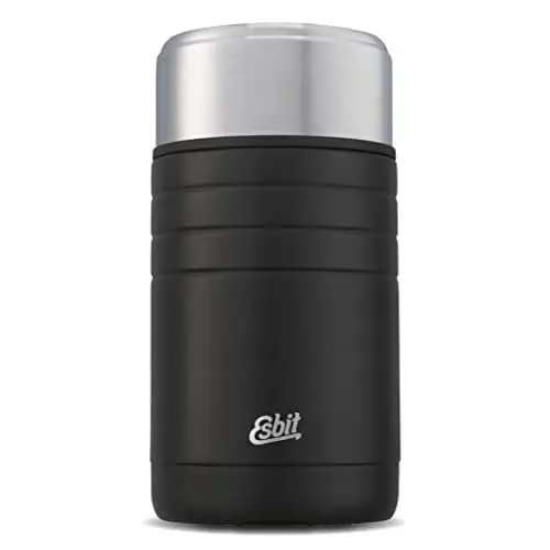 Produktbild: Esbit Thermobehälter Majoris für Essen - Warmhaltebehälter 1000 ml in Schwarz - aus Edelstahl für warme und kalte Speisen