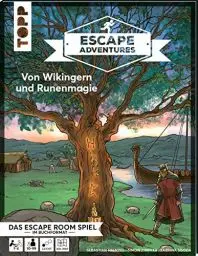 Produktbild: Escape Adventures – Von Wikingern und Runenmagie: Das ultimative Escape-Room-Erlebnis jetzt auch als Buch! Mit XXL-Mystery-Map für 1-4 Spieler. 90 ... im Buchformat für 1 bis 4 Spieler)
