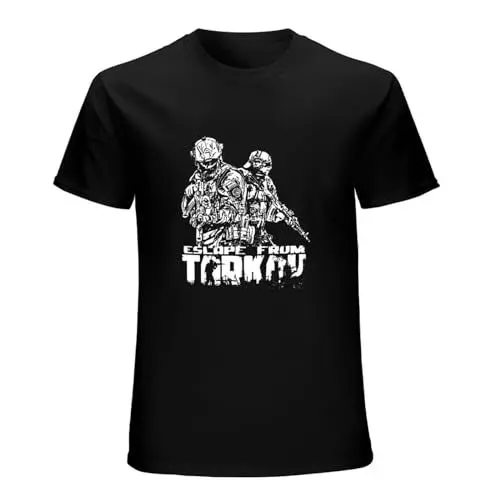 Produktbild: Escape from Tarkov T-Shirt Black Unisex Mens Tees XXL