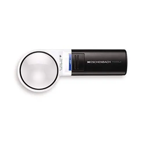 Produktbild: Eschenbach Optik Lupe Handlupe mit LED-Beleuchtung mobiluxLED Vergrößerung: 4x Linsengröße: (Ø) 60mm
