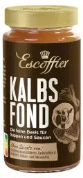 Produktbild: Escoffier - Kalbsfond , Ideal, würzige Basis für Suppen und Saucen , Ohne Geschmacksverstärker, Farbstoffe oder Palmfett , Gluten und laktosefrei , 1 x 400 ml