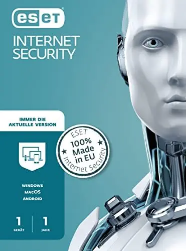 Produktbild: ESET Internet Security 2023 | 1 Gerät | 1 Jahr | Windows (11, 10, 8 und 7), MacOS oder Android | Download