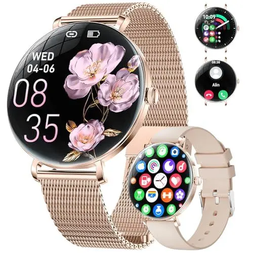 Produktbild: ESFOE Damen Smartwatch Ultradünn,1.43