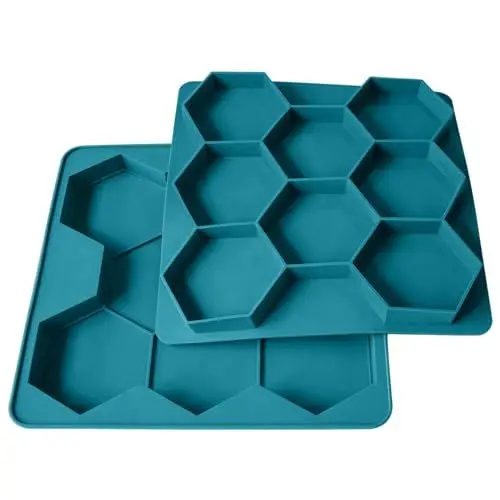Produktbild: Esie Houzie Burgerpresse, 8-In-1-Antihaft-Hamburgerpresse Aus Silikon, Spart Zeit Bei Gefüllten Burgern, Küchenwerkzeug Zum Zubereiten Von Pastetchen Zum Einfrieren, Grillen Und Für Campingausflüge