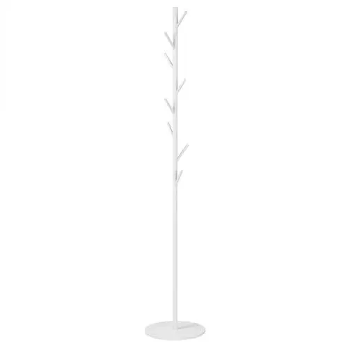 Produktbild: eSituro Garderobenständer, Kleiderständer Metall, Garderobe in Baumform, Jackenständer mit 8 Haken Marmorsockel, stabil, für Wohnzimmer Schlafzimmer Eingang Flur, φ32xH172 cm, Weiß