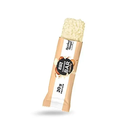 Produktbild: ESN Designer Bar Crunchy Box, 12 Protein Riegel, Hazelnut Nougat