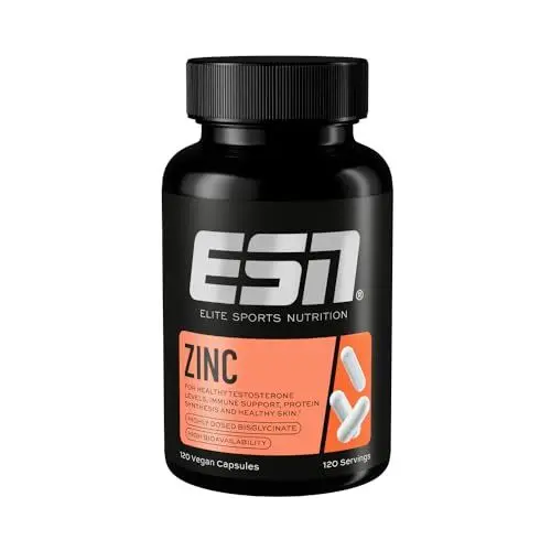 Produktbild: ESN Zinc, 120 Kapseln, Zinkbisglycinat, 25 mg Zink pro Kapsel, vegan