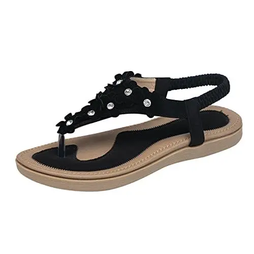Produktbild: Espandrillos Damen Keilsandalen High Heel Badelatschen Damen Weiss Wanderschuhe Damen Mules Damen Mit Absatz Sexy Sommerschuhe Damen Elegant Schwarz Schwarz Sandalen Damen Elegant