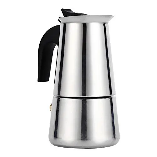Produktbild: Espressokocher, Edelstahl Espresso-Kocher Kaffeekocher Espresso-Kaffeemaschine Kaffeekocher Geeignet für Alle Herdarten Espresso Maker 450ml