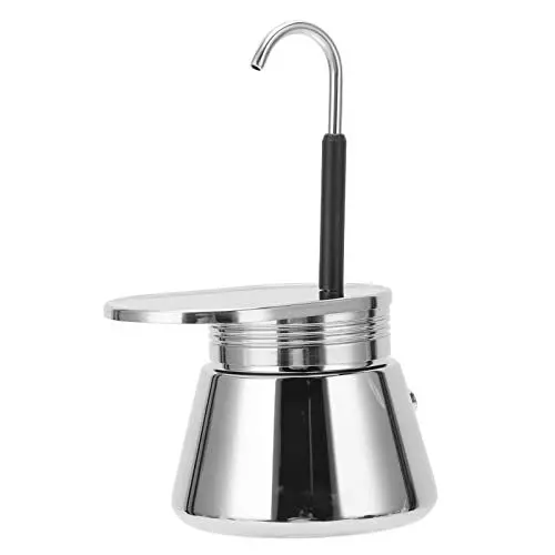 Produktbild: Espressokocher - Edelstahl Kaffeekocher Mokkakanne, Italienische Herd Kaffeemaschine Espressomaschine Espresso Maker für Kaffee Latte Mokka Cappuccino(50ml)