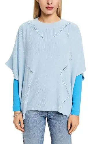 Produktbild: ESPRIT 024ea1q305 Ponchos, 440/Light Blue, M