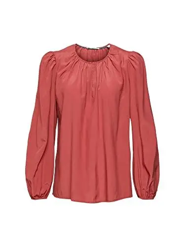Produktbild: ESPRIT Bluse mit Keyhole-Detail, Lenzing Ecovero, Braun, XL