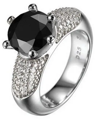 Produktbild: ESPRIT Collection Damen-Ring Seleness Glam Night 925 Sterling Silber Gr. 56 (17.8) ELRG91622B180