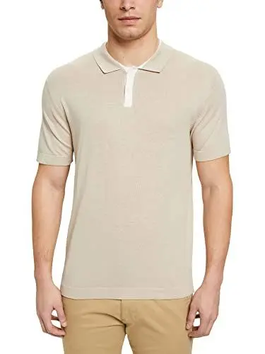 Produktbild: ESPRIT Collection Herren 023eo2k307 Polohemd, 260/Light Taupe, XL