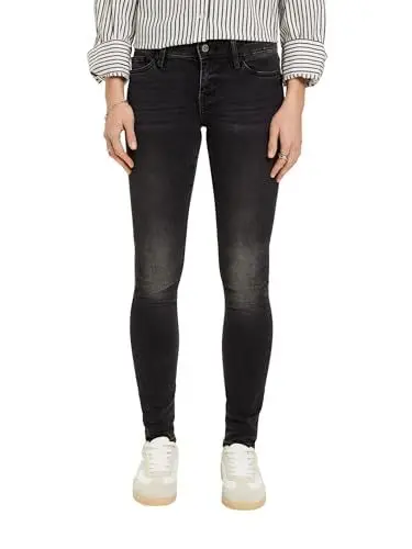 Produktbild: ESPRIT Damen 014ee1b313 Jeans, Black Dark Washed, 29W / 34L EU