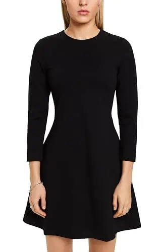 Produktbild: ESPRIT Damen 014ee1e303 Kleid, 001/Black, Small