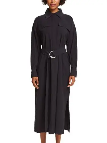 Produktbild: ESPRIT Damen 014ee1e315 Kleid, 001/Black, 36