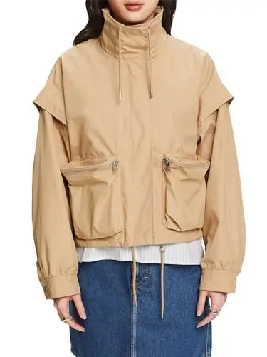 Produktbild: ESPRIT Damen 014ee1g315 Jacke, 270/Beige, XL