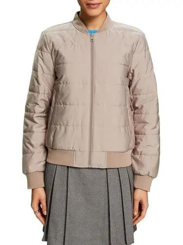 Produktbild: ESPRIT Damen 014ee1g367 Jacke, 260/Light Taupe, M