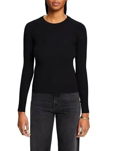 Produktbild: ESPRIT Damen 014ee1i307 Pullover, 001/Black, Small
