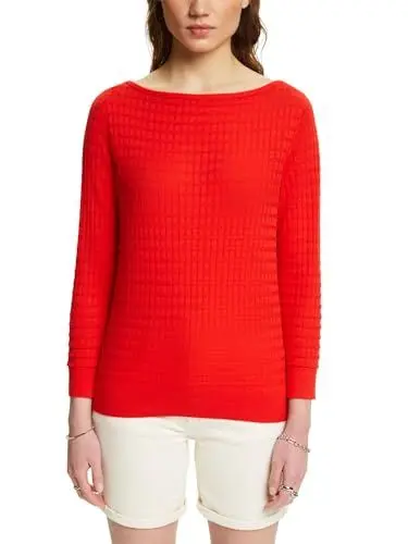 Produktbild: ESPRIT Damen 014ee1i310 Pullover, 630/Red, M