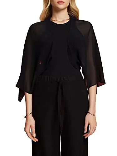 Produktbild: ESPRIT Damen 023EO1G324 Jacke, 001/BLACK, L
