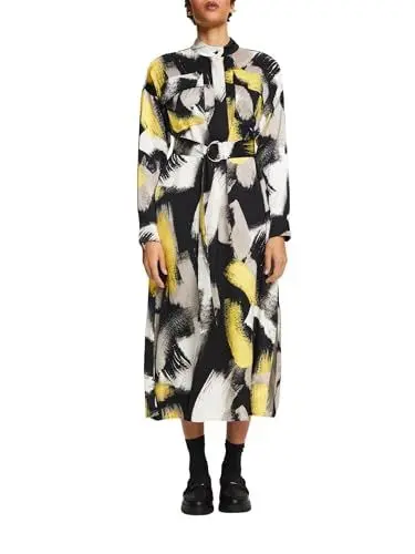 Produktbild: ESPRIT Damen 024ee1e330 Kleid, 001/Black, L