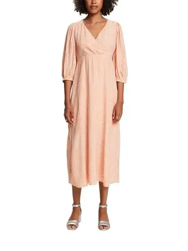 Produktbild: ESPRIT Damen 024ee1e331 Kleid, 853/Pastel Orange, 40