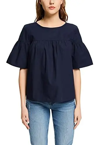 Produktbild: ESPRIT Damen 032CC1F308 Bluse, 400/NAVY, XL