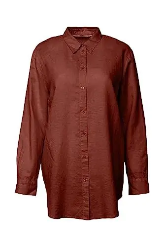 Produktbild: ESPRIT Damen 033EE1F327 Bluse, 805/TERRACOTTA, M