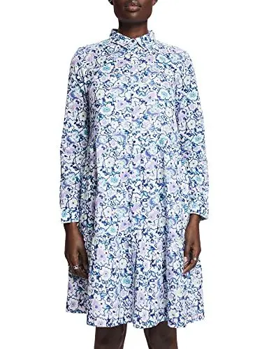 Produktbild: ESPRIT Damen 033ee1e320 Kleid, 103/White 4, 32